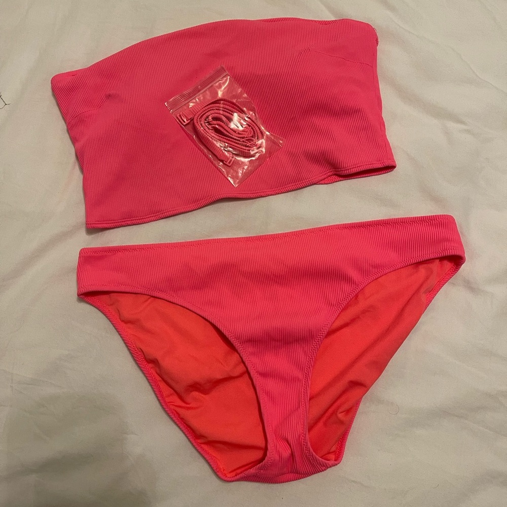 Aerie Ribbed Longline Bikini Set